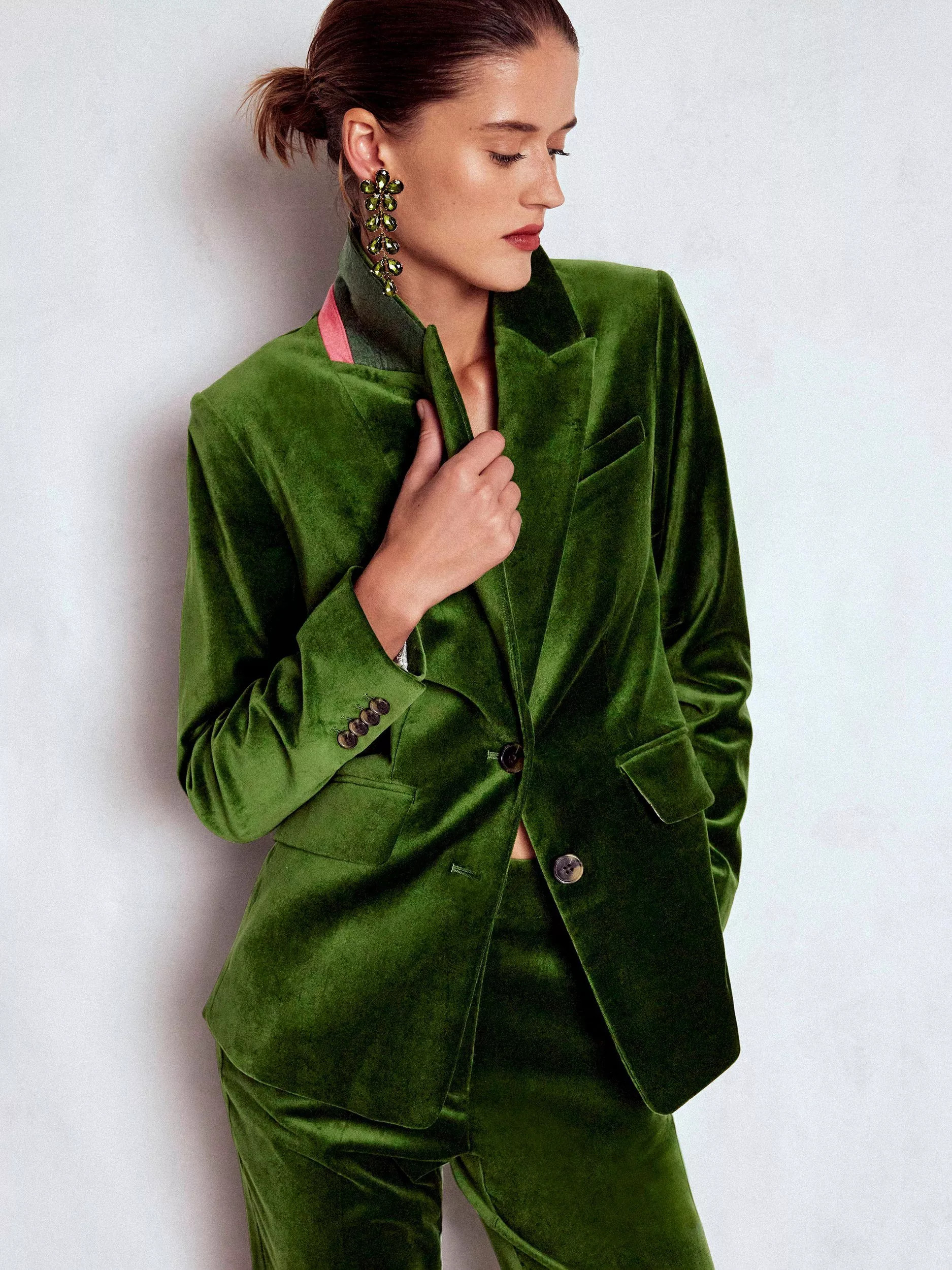 Boden Stamford Velvet Blazer | John Lewis (UK)