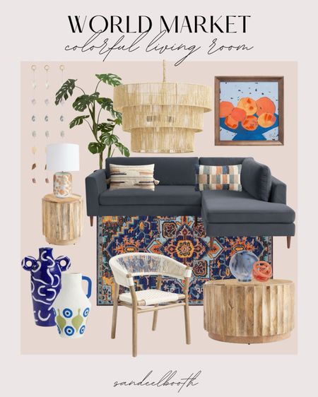 World market colorful living room home decor inspo ✨

#LTKhome #LTKfamily #LTKstyletip