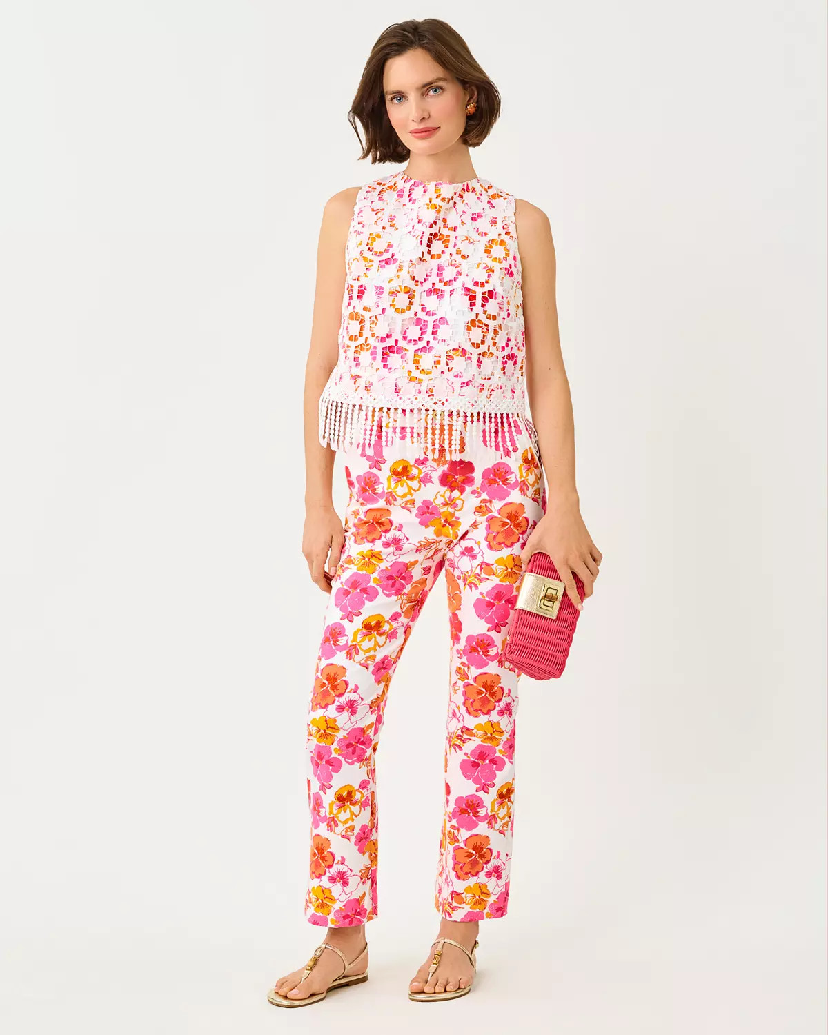 27" Carwyn High Rise Crop Flare Pant | Lilly Pulitzer