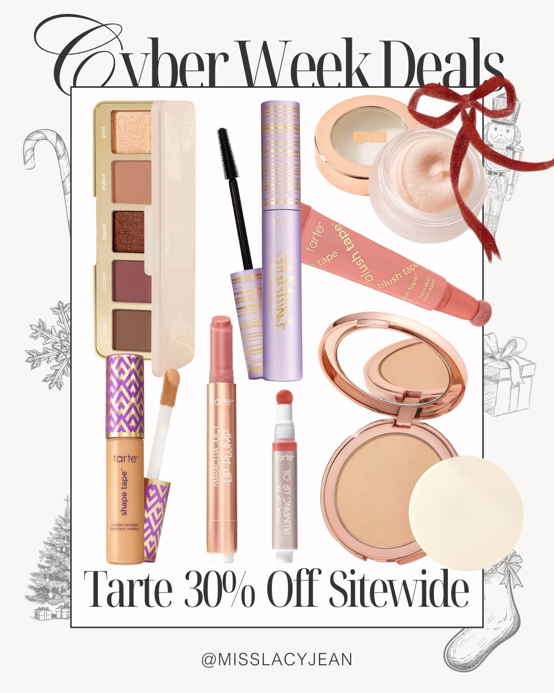 Tarte Cosmetics 30% Off ✨

tarte cosmetics // black friday 2025 // black friday deals // cyber week deals // tarte // beauty finds // beauty essentials // concealer // mascara // eyeshadow palette // tarte lip

#LTKBeauty #LTKCyberWeek #LTKFindsUnder50