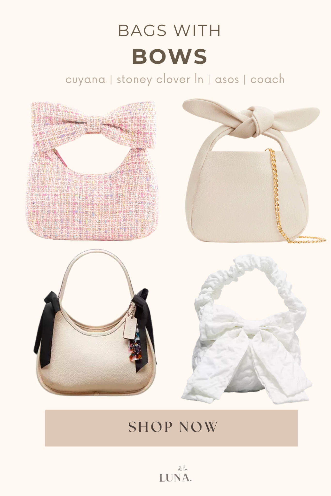 The perfect bow handbag for any coquette girl aesthetic #coach #bows #coquette

#LTKMostLoved #LTKitbag