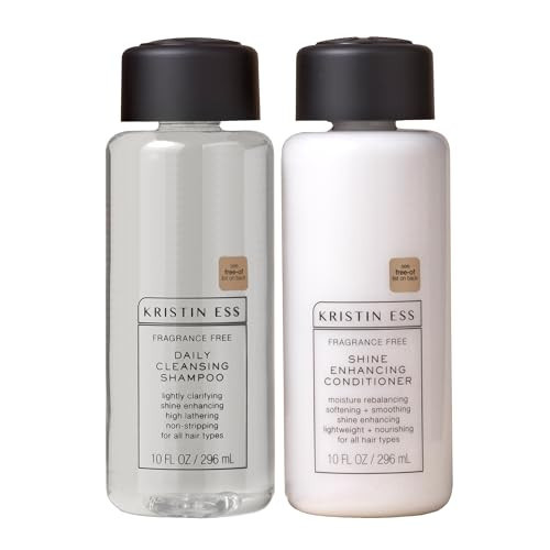 Kristin Ess Hair Fragrance Free Shampoo and Conditioner Set | Sulfate Free and Color Safe Shampoo and Conditioner | Hydrating + Moisturizing | Vegan | Cruelty Free - 10 oz | Amazon (US)