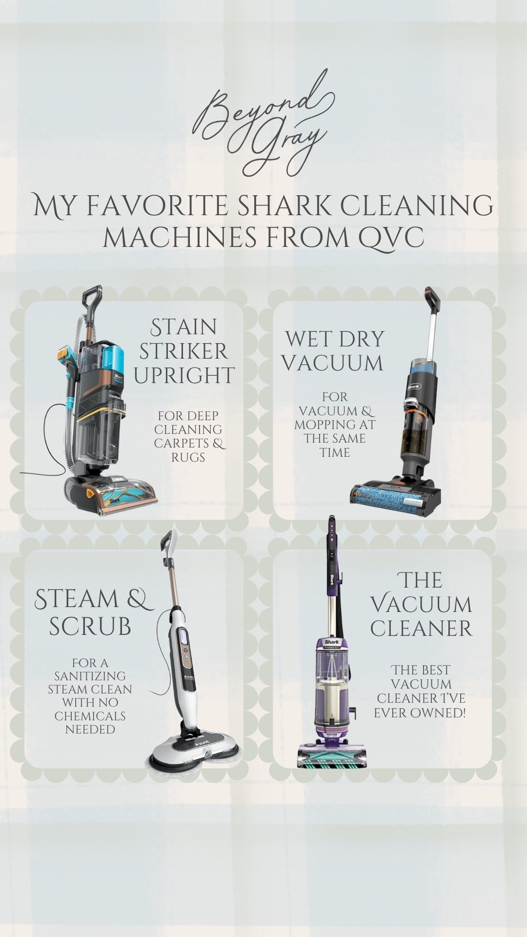 Rounding up my favorite Shark cleaning machines from QVC! The Stain Striker upright is what I showed in my stories. It’s basically the portable Stain Striker on steroids! It can do it all! QVC for the win! #loveqvc #ad New customers can use code WELCOME20 for $20 off $40+ for a limited time 

#LTKHome #LTKSaleAlert