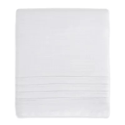 Hello Spud Shore Lines Pintuck Crib Skirt in White | Bed Bath & Beyond