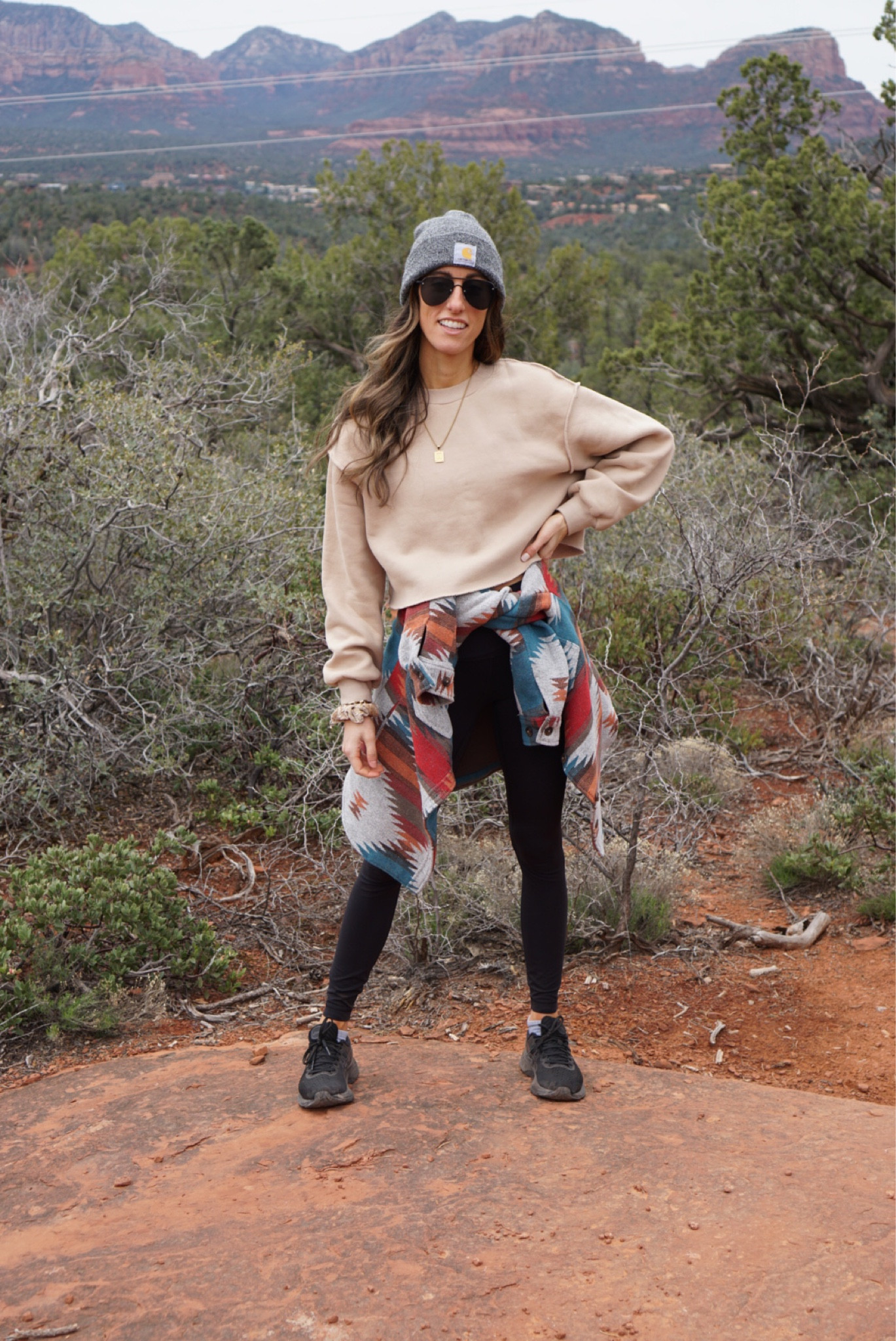 Sedona hiking | hiking outfits | beanie | leggings | vacation outfits 

#LTKtravel #LTKstyletip #LTKunder50