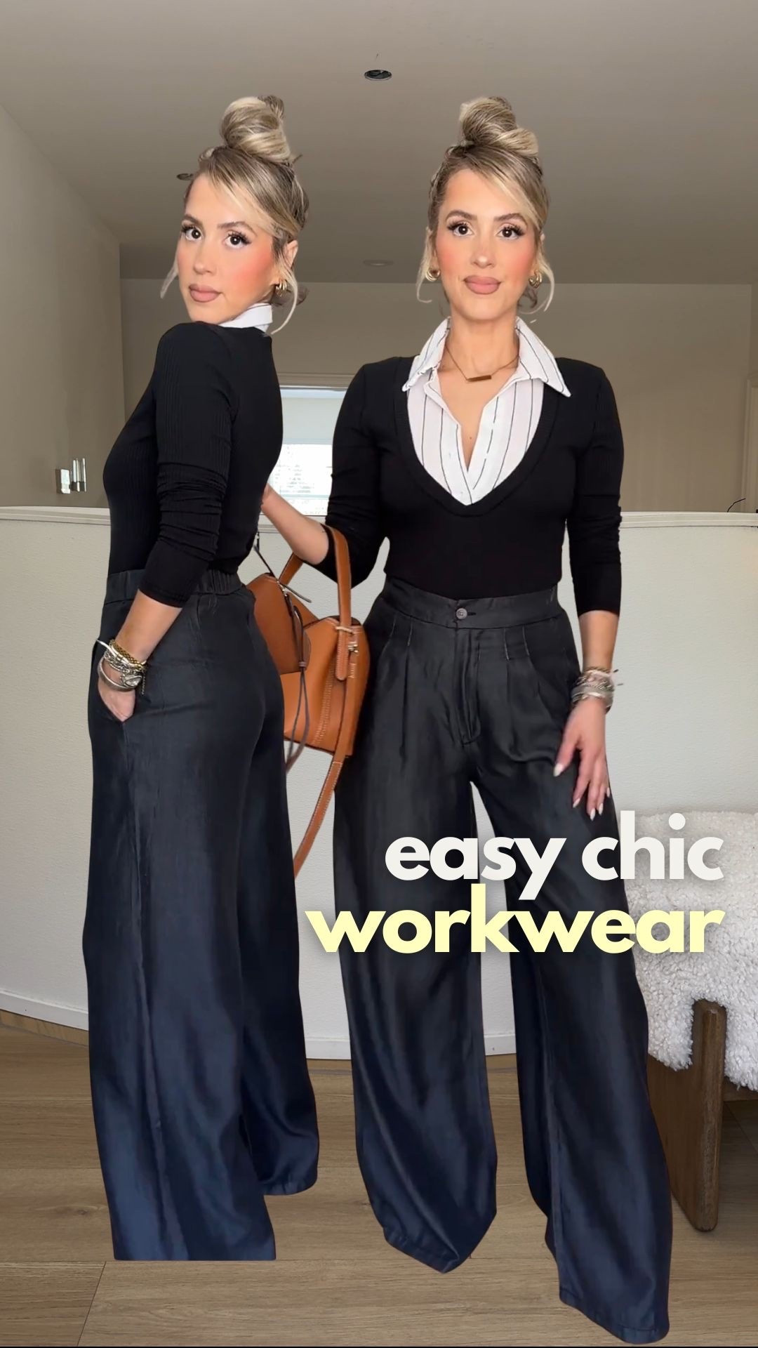 Style tip: 2 in 1 built-in layered OFFICE TOPS!! No bulk + no effort + matches literally any trouser in your closet!! 

Wearing small in tops 
Size small or size 4 in trousers

#LTKgrwm #LTKootd #LTKWorkwear