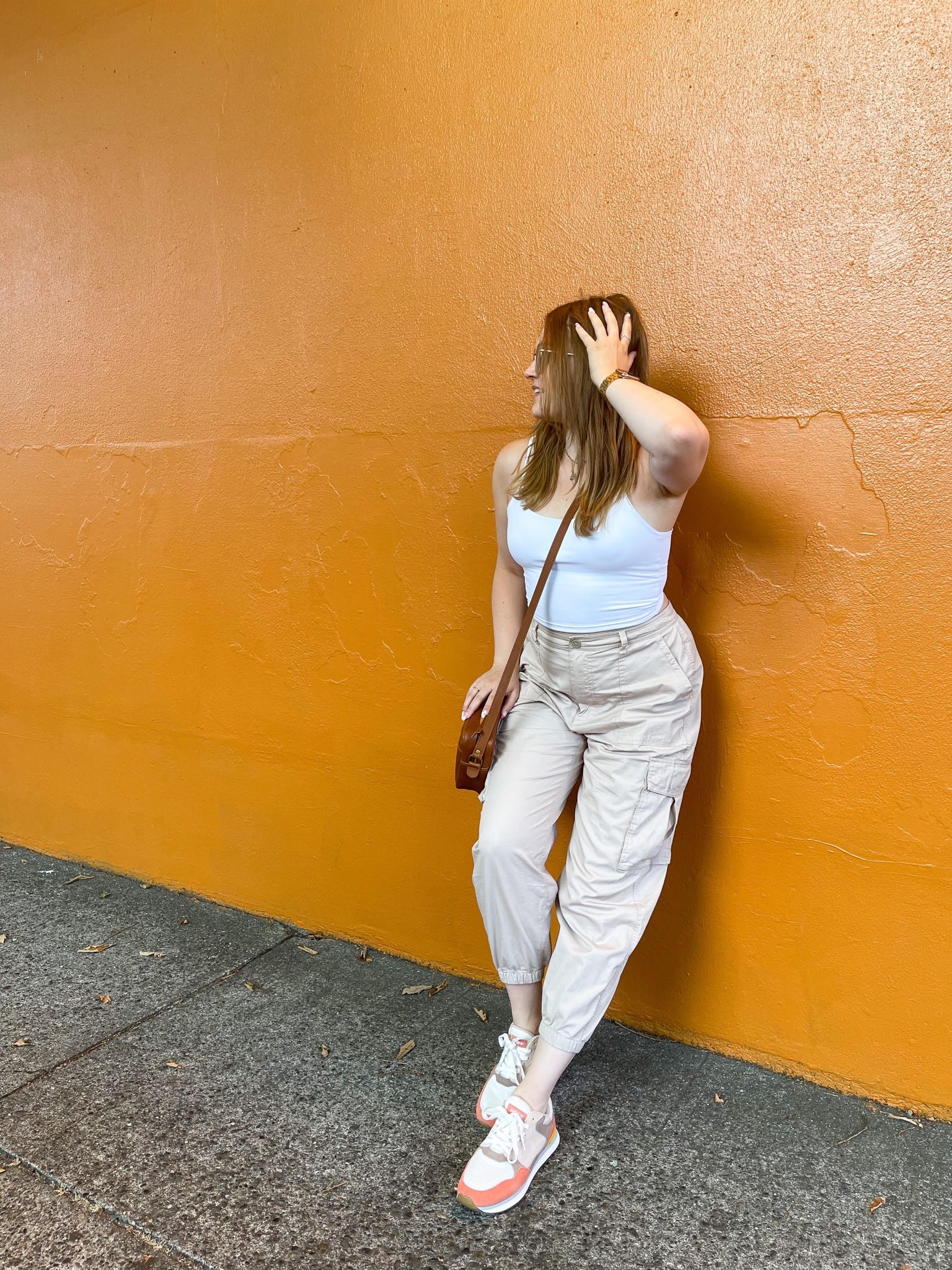 Pre fall outfit idea for cargo pants! Featuring my new favorite sneakers 

#LTKstyletip #LTKunder100 #LTKSeasonal