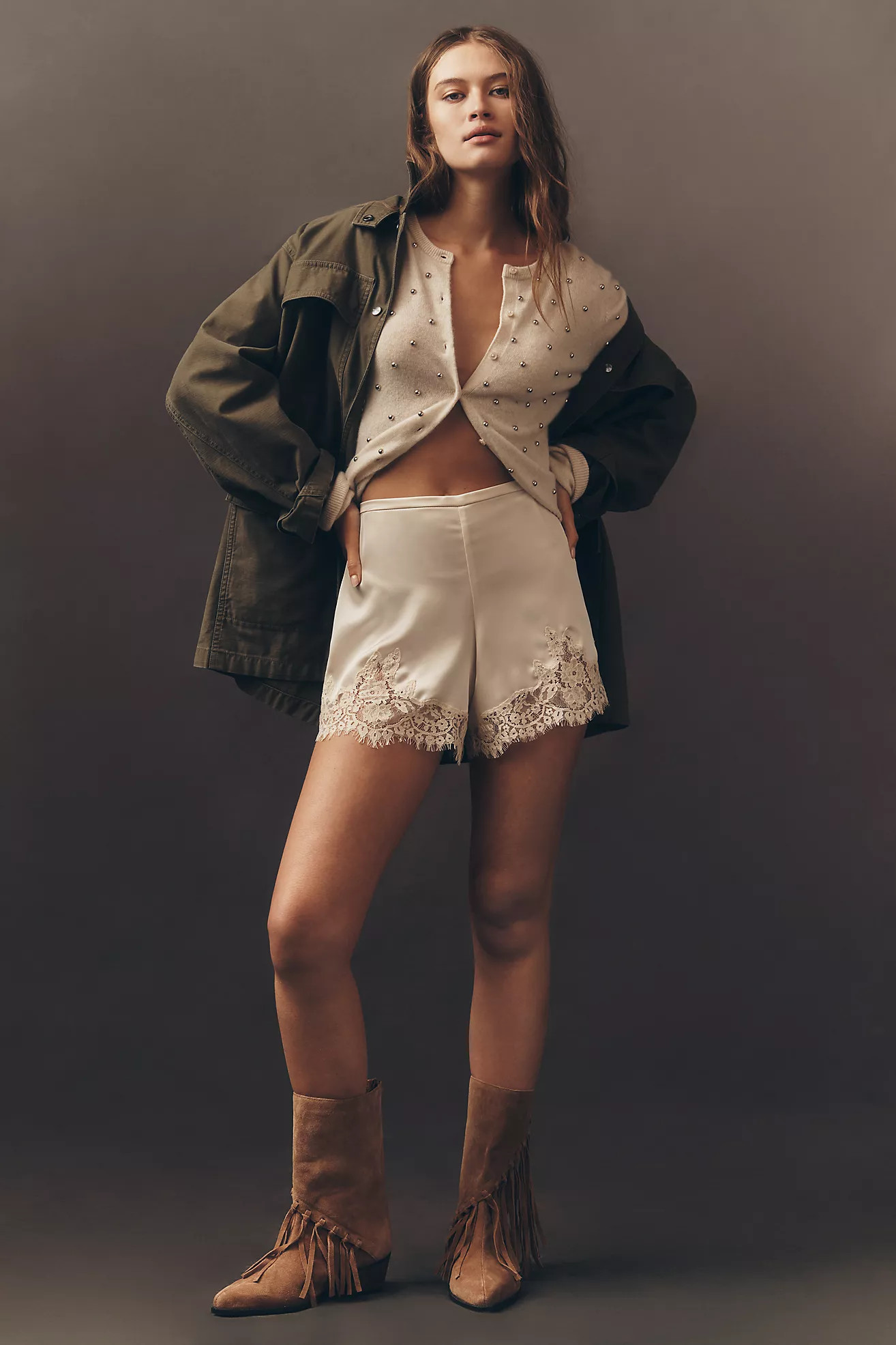 Reformation Fern Satin Shorts | Anthropologie (US)