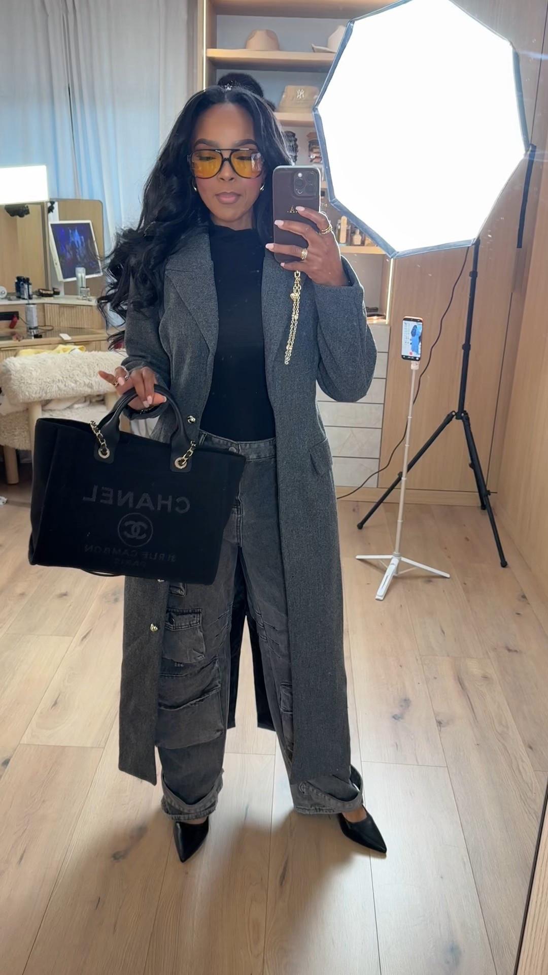 Cost per wear keeps dropping with this look — a classic neutral base styled in an elevated, repeatable way that works season after season.

The tailored outer layer paired with relaxed cargo-style denim creates that effortless high-low balance that always feels polished but never overdone. This is exactly the kind of outfit that earns its place in your closet because it can be styled multiple ways, making it a true long-term shopping strategy.

Perfect for workdays, client meetings, city errands, casual dinners, or travel days.

Save this post to reference when you want an elevated everyday outfit that still feels comfortable and wearable.

📏 Sizing:
Top: Small  
Outerwear: Small  
Jeans: 27 Long  
Shoes: TTS  

Measurements: 5'4" · 138 lbs · 34D · 27" waist · 40" hips

Cost per wear fashion, elevated everyday outfits, neutral outfit ideas, timeless wardrobe staples, chic layering looks, versatile closet essentials.

Follow me on Instagram and YouTube @kirasfashionfinds

#LTKootd #LTKgrwm