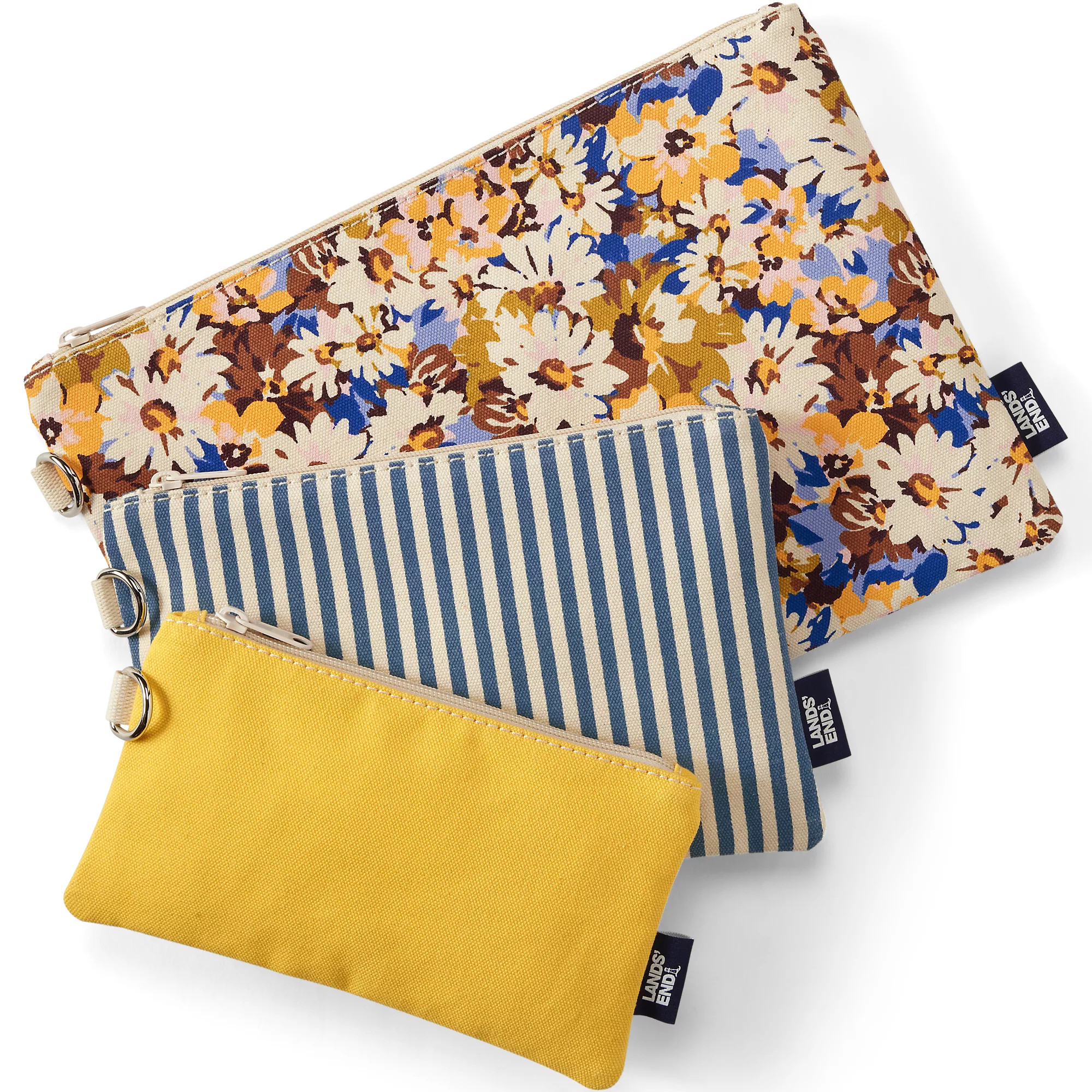 Zip Canvas Pouch 3 Pack | Lands' End (US)