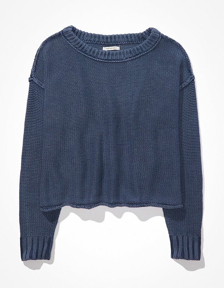 AE Easy Crew Neck Sweater | American Eagle Outfitters (US & CA)