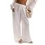 RoseSeek Women's Wide Leg Linen Pants Mesh Beach Cover Up Vacation Outfits | Loose Fit, Soft Brea... | Amazon (US)