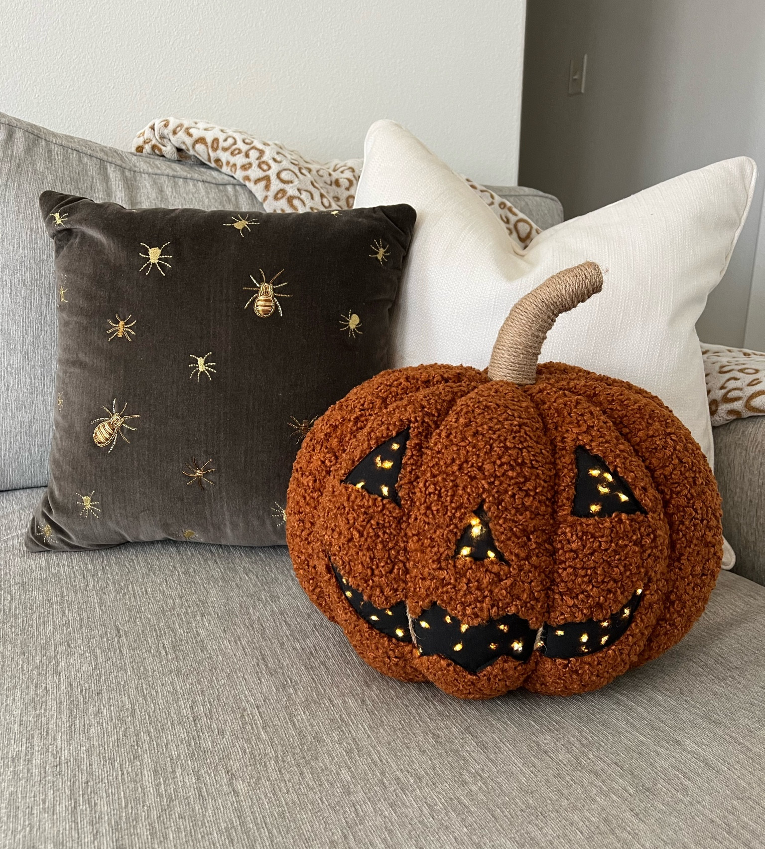 Fall pillows 
Pumpkin pillow 
Halloween pillows
Halloween home decor 
Jack o lantern pillow 

#LTKhome #LTKSeasonal #LTKunder100