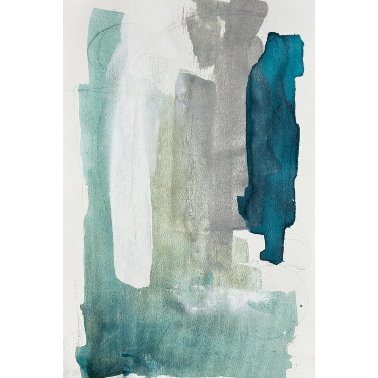 Seaglass III Turquoise Teal Coastal Abstract Art Print Wall Art by Julia Contacessi Sold by Art.C... | Walmart (US)