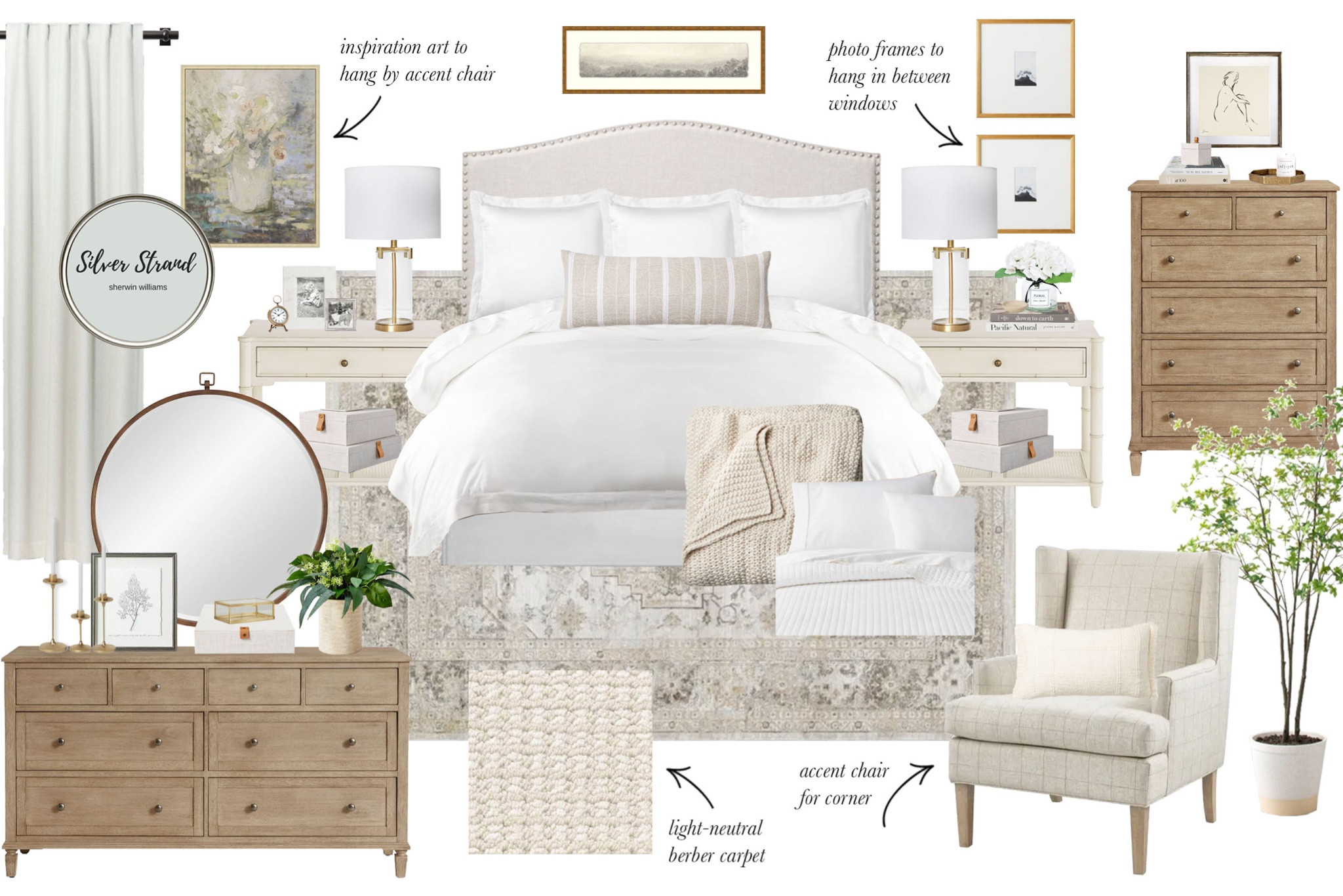 Casual Elegance Bedroom Design Board ✨
#edesign #bedroomdesign #bedroomdecor #bedroomfurniture #dressers #nightstands #bedding #wallart #accentchair 


#LTKhome