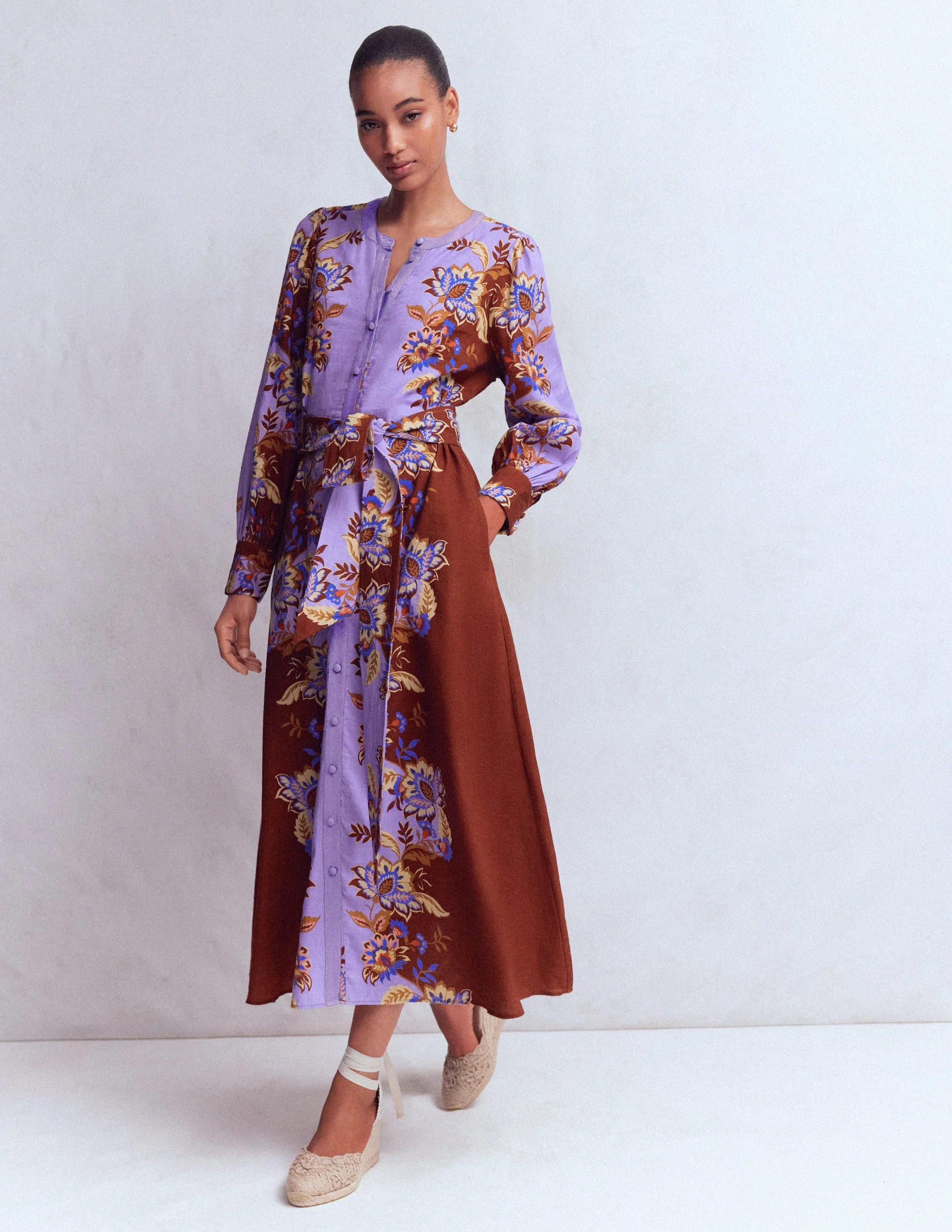 Blouson Sleeve Occasion Dress-Multi Super Bloom | Boden (US)