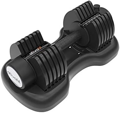 ATIVAFIT Adjustable Dumbbell for Workout Strength Training Fitness Weight Gym (Single) | Amazon (US)