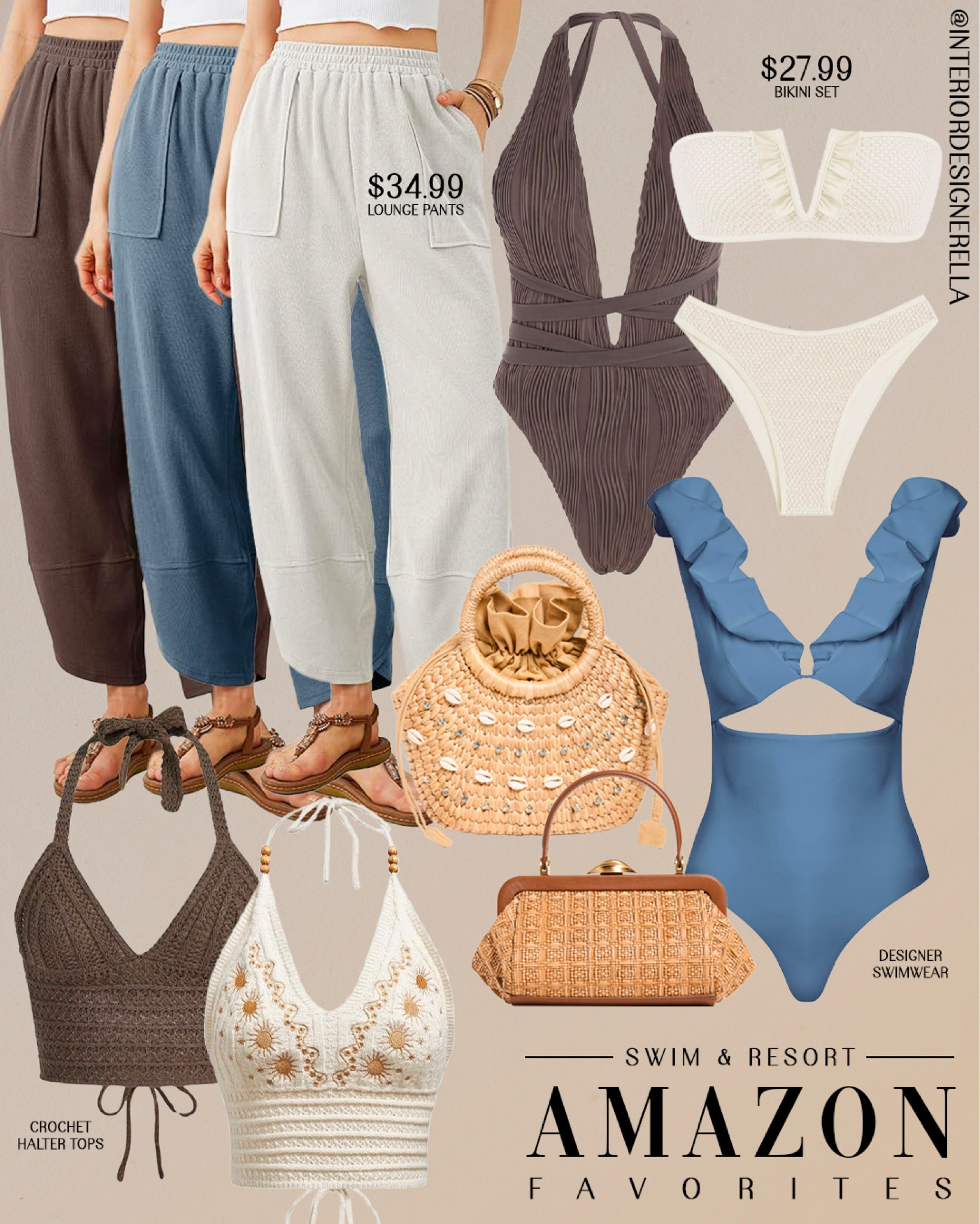 $27.99 Amazon bikini set + $34.99 Amazon lounge pants!✨ Share this post with a friend!!🤗 Click on the “Shop OOTD Collages” collections on my LTK to shop this post and more!🤗 Have an amazing day!! Xo!!

#LTKFindsUnder100 #LTKFindsUnder50 #LTKSwim