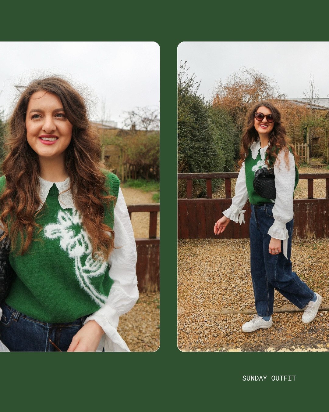 Layering up in a statement knit vest and crisp white blouse for that effortless chic vibe. Paired with high-waisted barrel leg jeans and classic white sneakers for the perfect casual winter outfit that’s comfy and elevated 🤍



#LTKfindsunder50 #LTKActive #LTKSeasonal