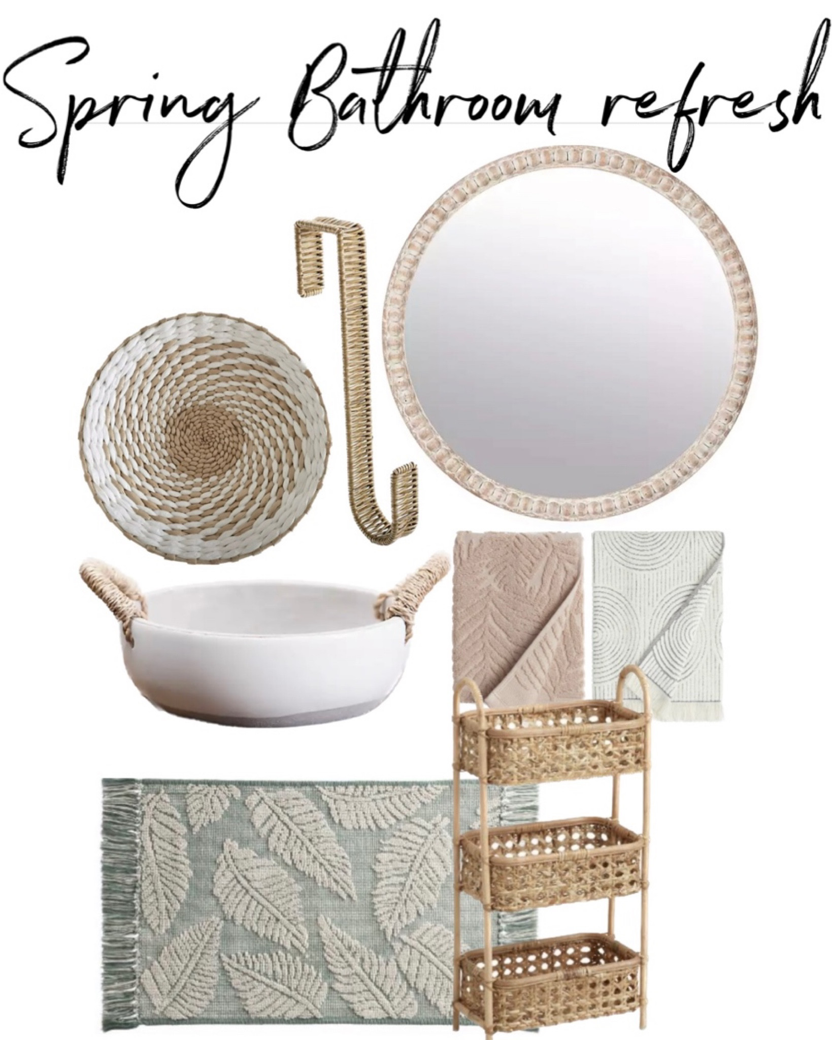 Neutral + Coastal inspo! 🤍 Perfect for a Small space bathroom+ powder room. 

#LTKhome #LTKstyletip
