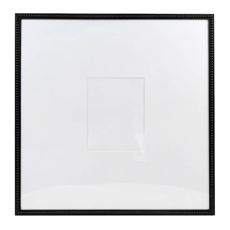 25" Black Matted to 8x10 Beaded Wall Frame | At Home