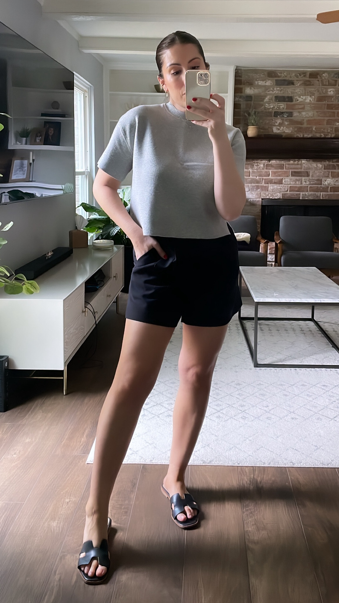 Abercrombie finds I’m loving. I’ve used this tailored Sloane shorts in a lot of my outfit collages and was inspired to grab it in store. I already have the white pair and this black pair is going to be one of my new favorites. I sized up to 29 and it’s perfect.

The sweater tee is so luxe and elevated.  It’s not cropped but also not long enough to tuck.  Wearing a medium. 



#LTKstyletip #LTKSpringSale #LTKSeasonal