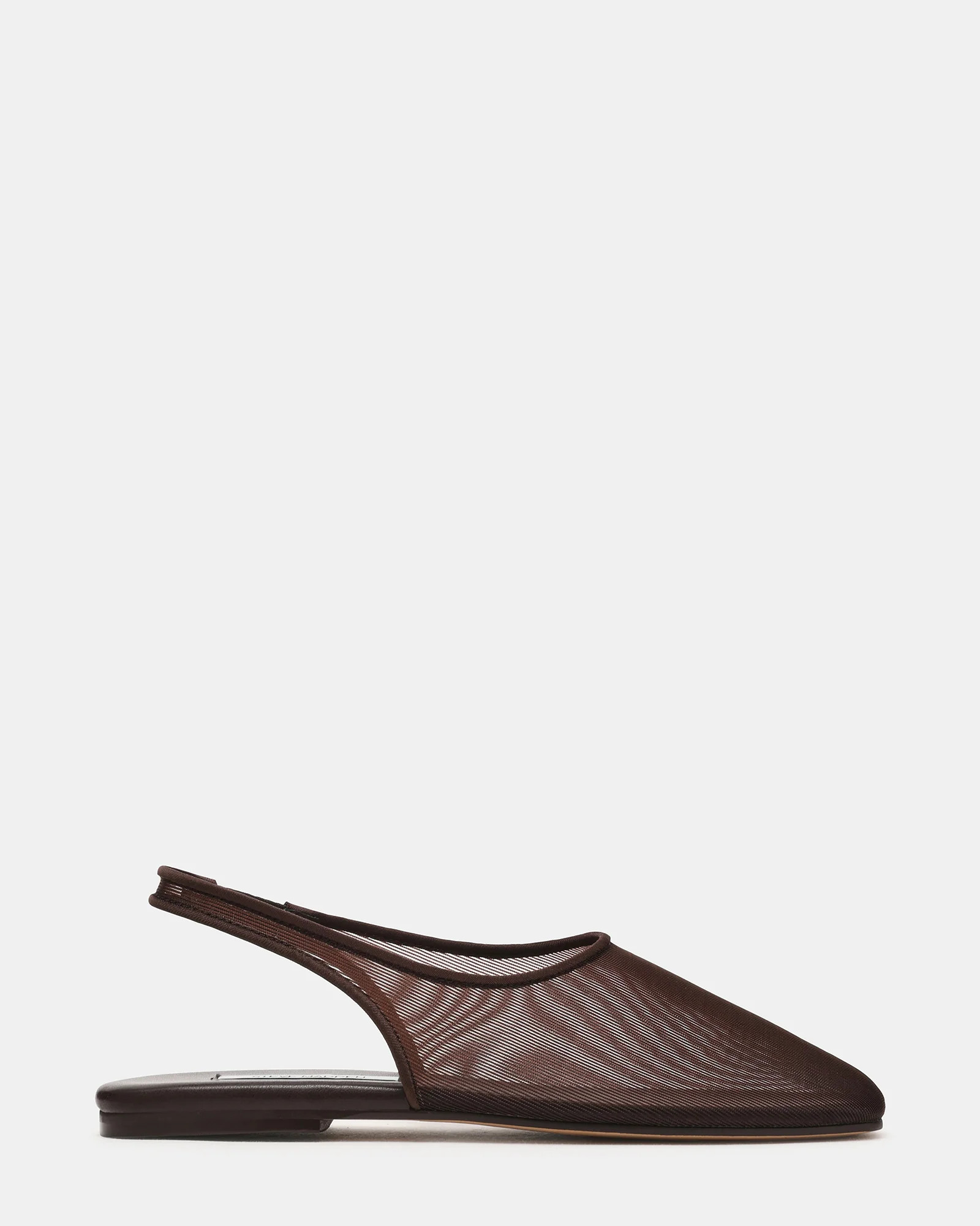 PRIVY Brown Mesh Slingback Women's Flat | Steve Madden (US)