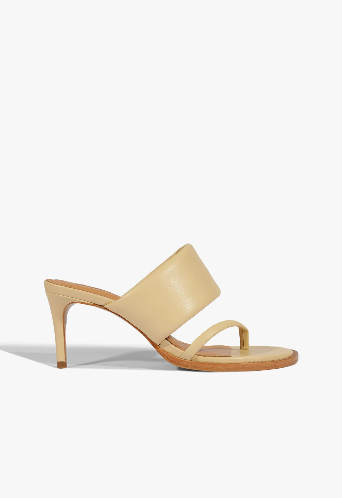 Alba Stiletto Sandal | Beige | Leather | Schutz (US)