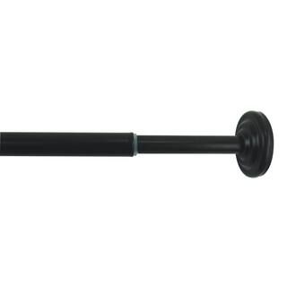 New36 in. to 54 in. Adjustable Steel Mini Tension Rod in Blackby Versailles Home Fashions | The Home Depot