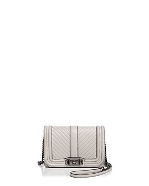 Rebecca Minkoff Love Chevron Quilt Small Leather Crossbody | Bloomingdale's (US)