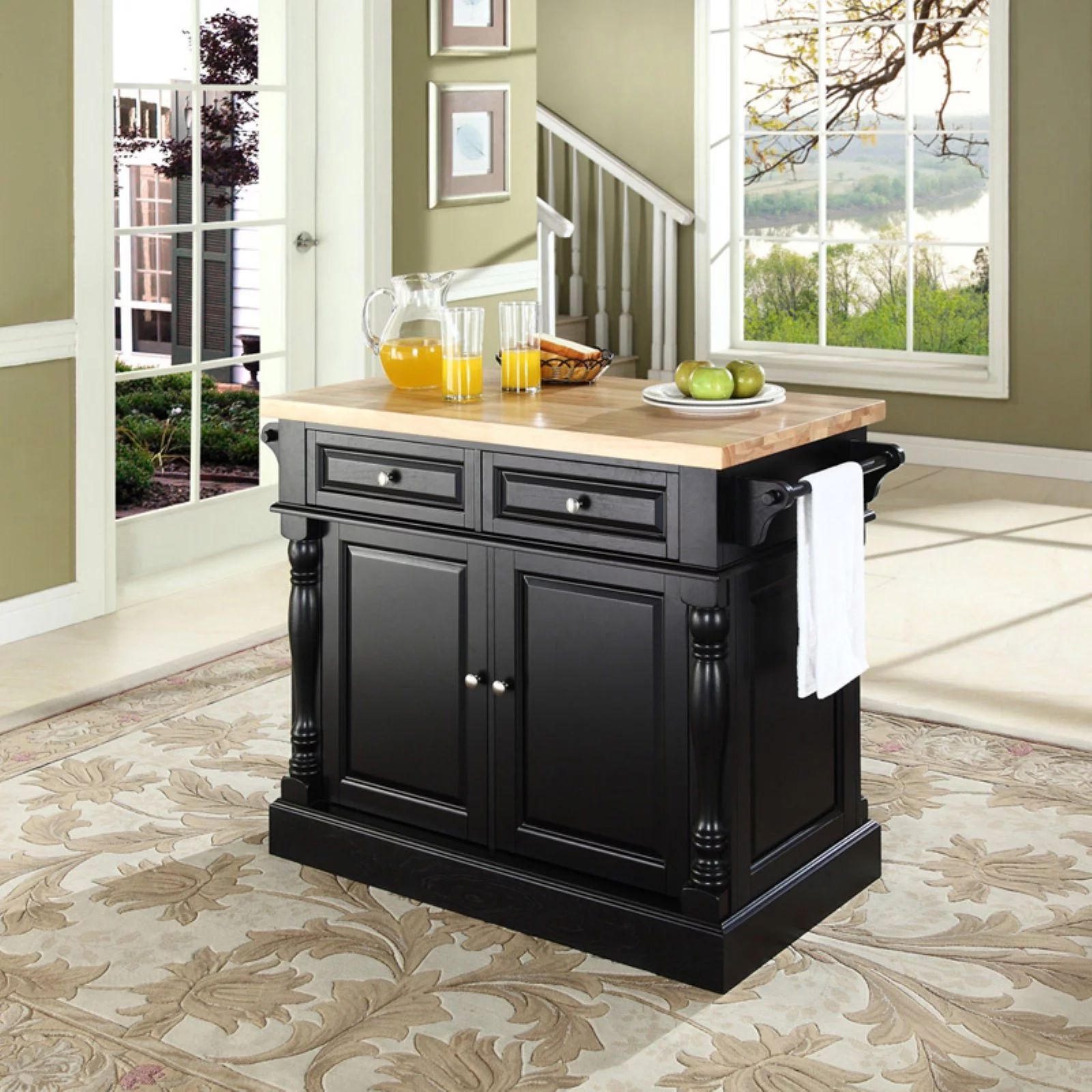 Furniture Butcher Block Top Kitchen Island | Walmart (US)