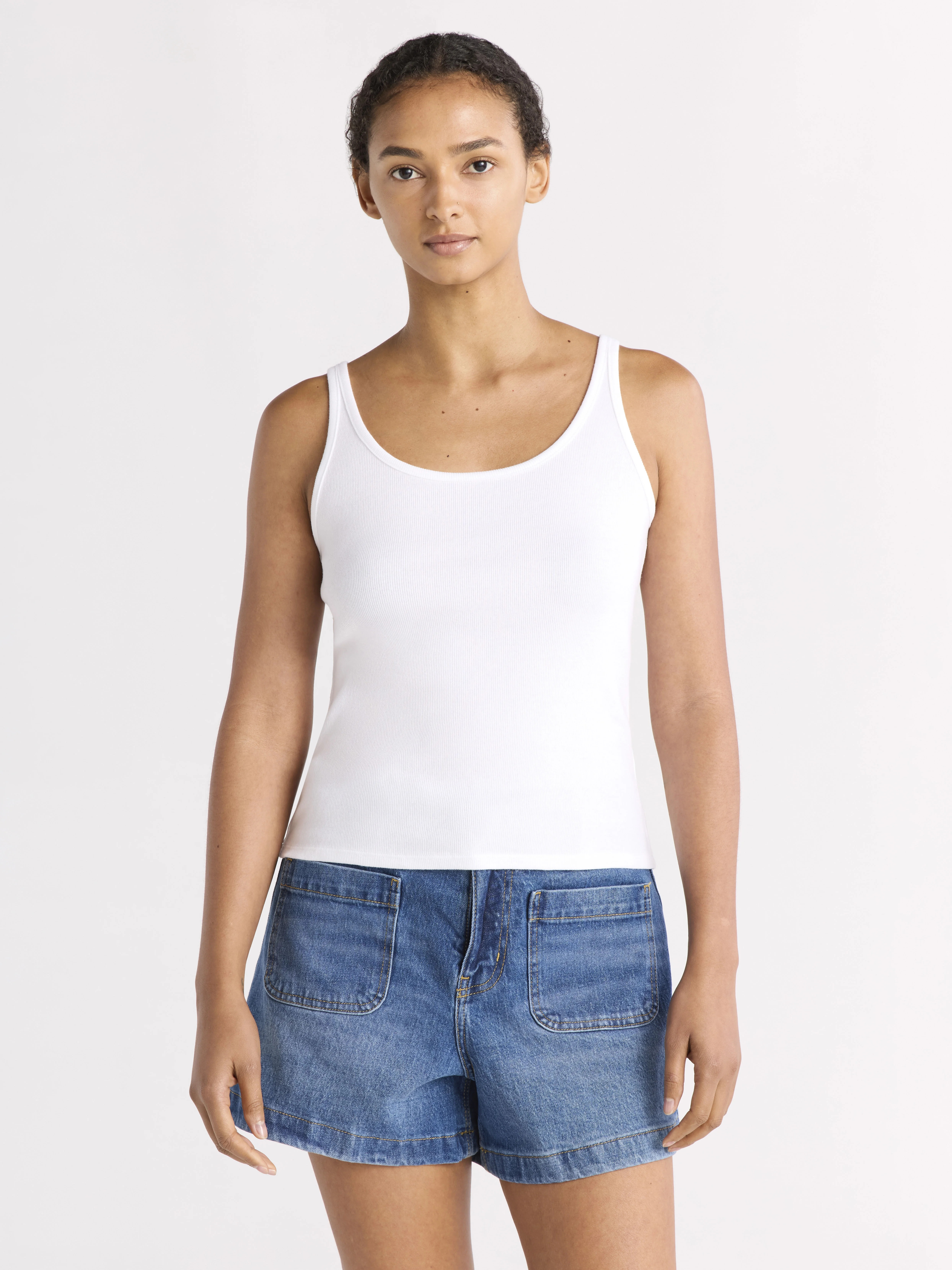 Free Assembly Women's Scoop Neck Tank Top, Sizes XS-XXL | Walmart (US)
