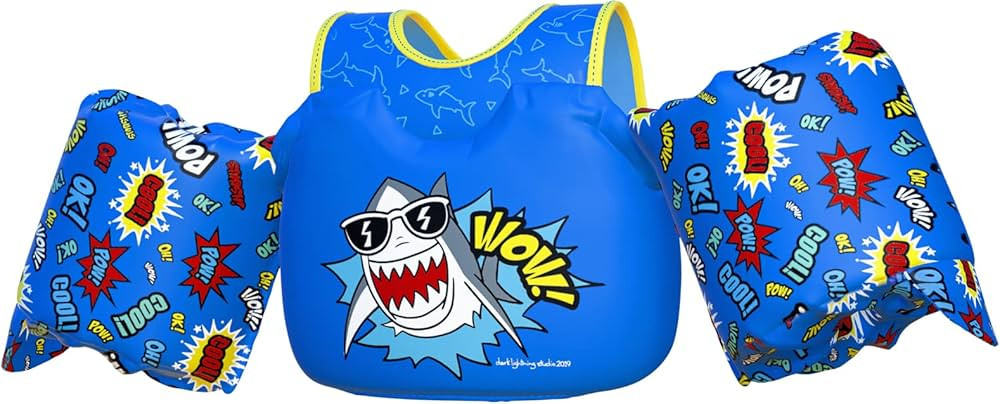 Toddler Floaties, Swim Vest for Boys and Girls Age 2-6 Years Old, 30-50 Pounds Children Water Win... | Amazon (US)