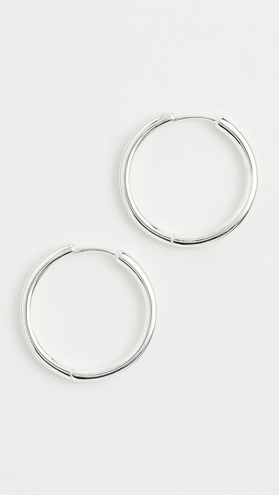Demi Skinny Medium Hoop Earrings | Shopbop