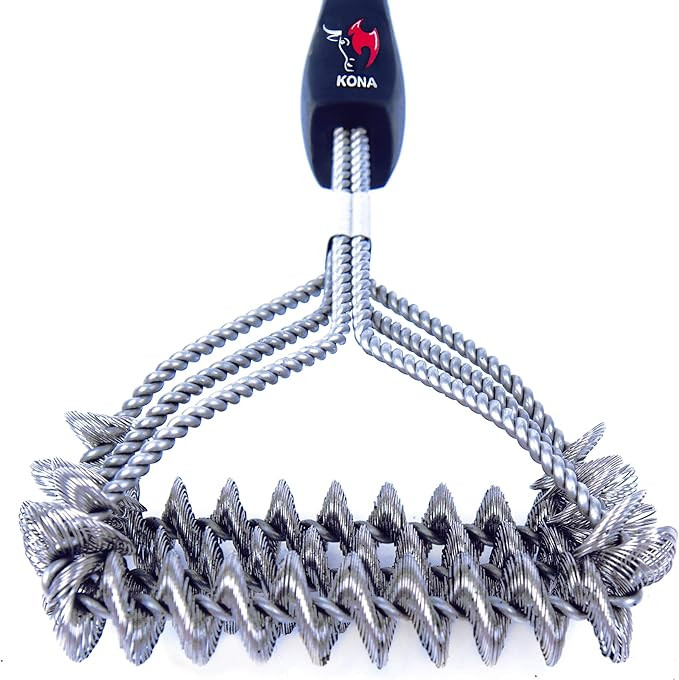 Kona Safe/Clean Grill Brush - Bristle Free BBQ Grill Brush - 100% Rust Resistant Stainless Steel ... | Amazon (US)