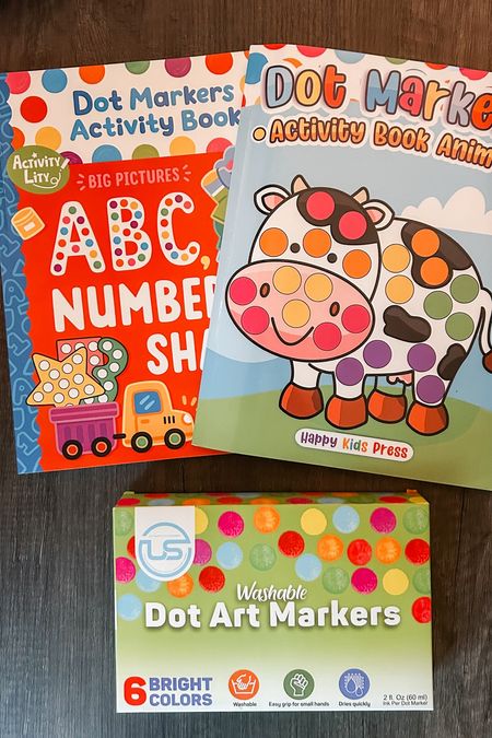 Love these dot markers and activity books for some fine motor practice and a quick activity to do with my toddler ❤️🧡💛💚💙💜

#LTKFindsUnder50 #LTKKids #LTKFamily