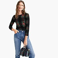 Tippi sweater in Stewart plaid | J. Crew US