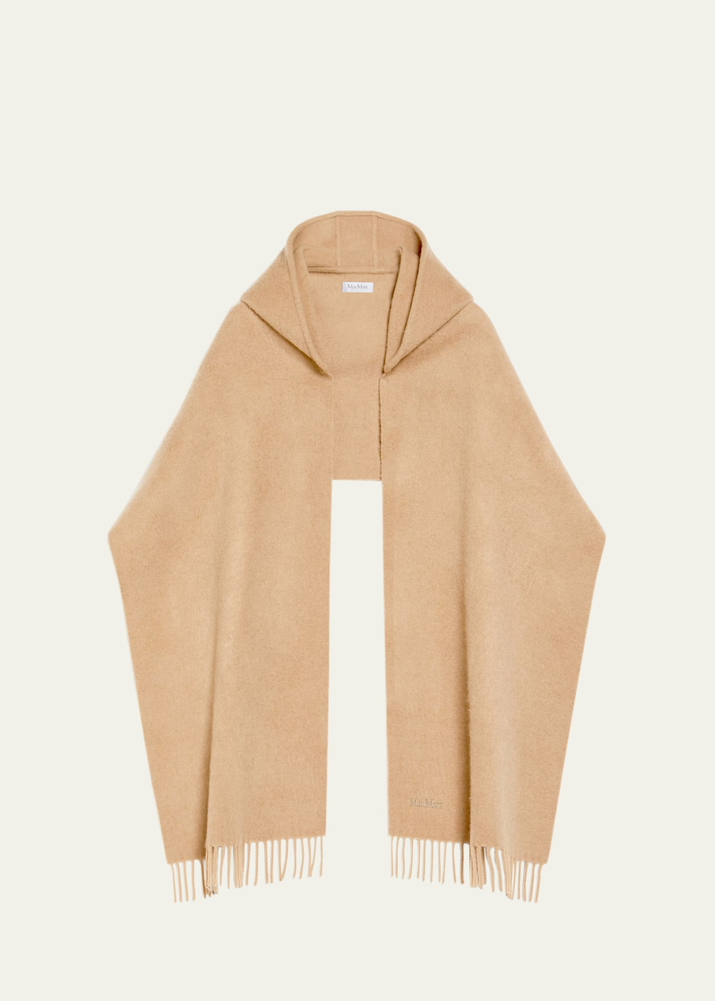 Max Mara Zena Cashmere-Wool Hooded Stole | Bergdorf Goodman