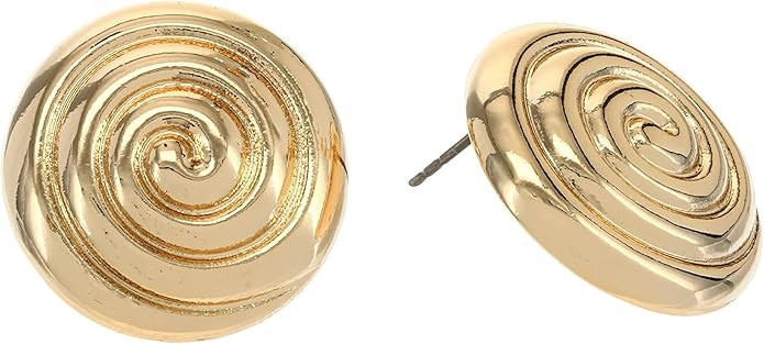 Front Row Spiral Earrings 40947 Gold One Size | Amazon (US)