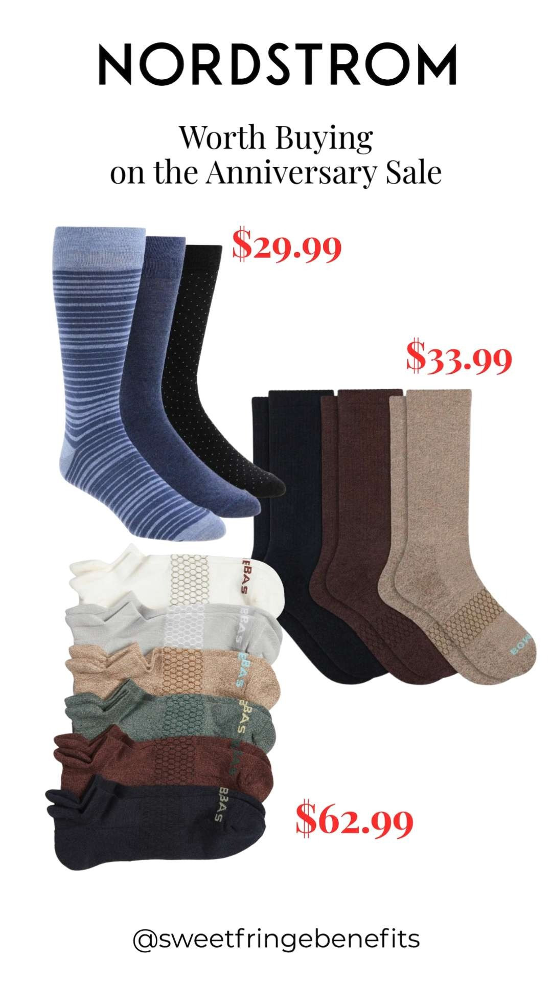 These sock packs are one of the best basics to grab during the Nordstrom Anniversary Sale! Whether you need dress socks, everyday crew socks, or no-show ankle socks, these multipacks are a smart time to stock up and save.

💡 LTK MADE EASY
❤️ Heart = Support my posts!
🔖 Save = Get sale & restock alerts
📋 Lists = Keep favorites organized
📲 Share = Send lists and products to a friend. Hello, Christmas List!
💬 Comment = Ask me anything about what I'm wearing.:-) 

 #LTKSeasonal #LTKActive #LTKOver40