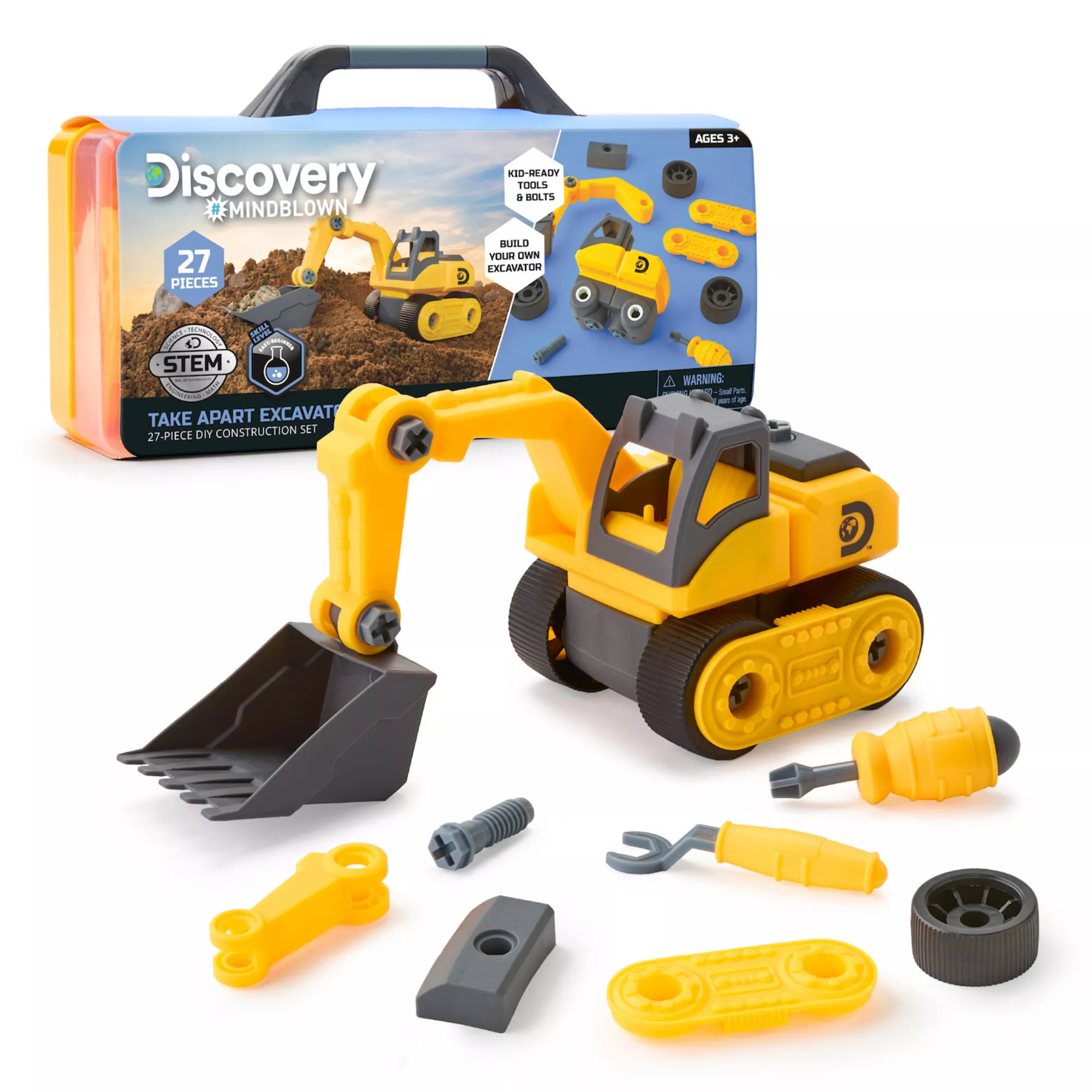 Discovery Mindblown Take Apart Excavator Construction 27-piece Set | Kohl's