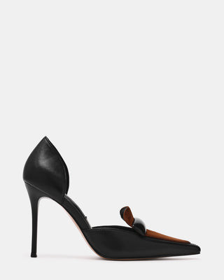 Steve Madden Women's Delphini Black/hickory Pointed Toe Heels - Black Hickory - Size 11 - Leather | Steve Madden (US)