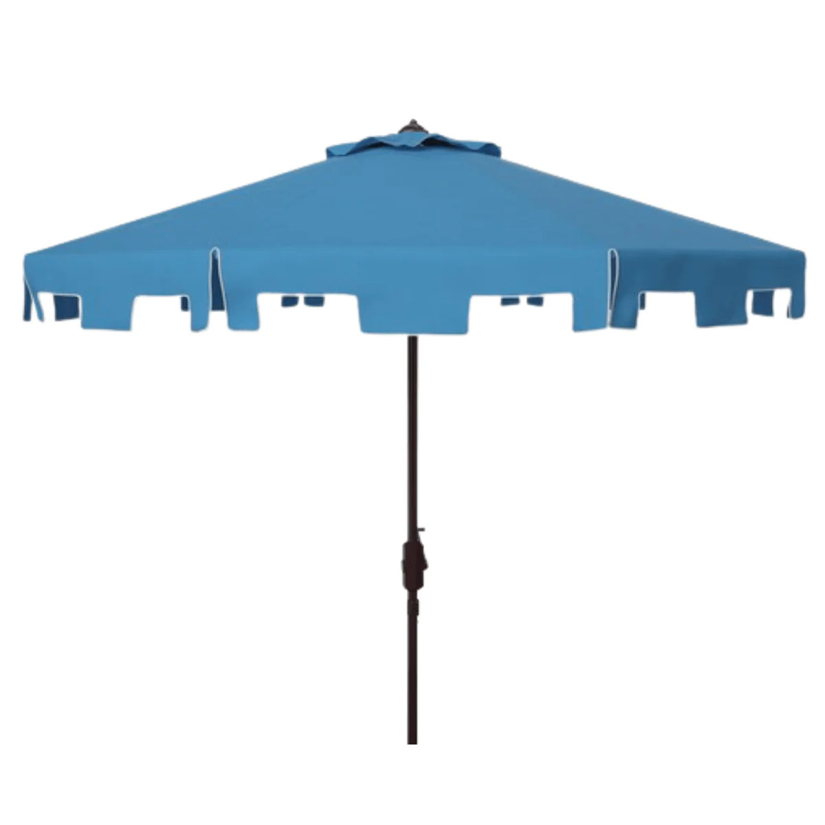 UV Resistant Blue 9' Crank Outdoor Market Patio Umbrella | The Well Appointed House, LLC