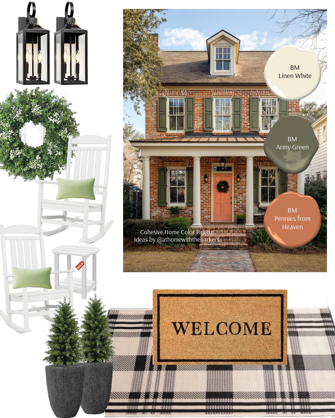 Porch refresh and brick home color palette 

 #LTKHome