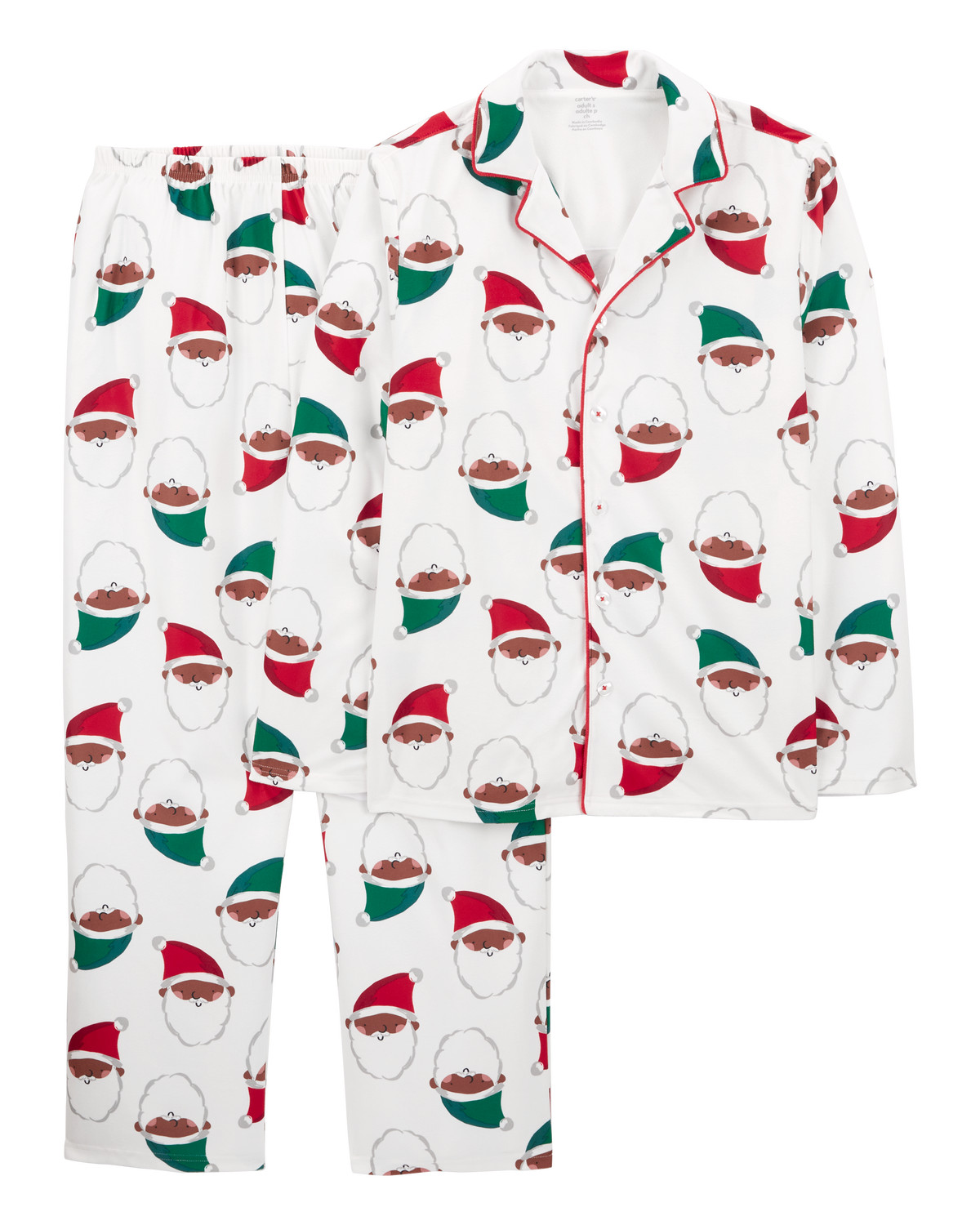 Adult 2-Piece Santa Fleece Coat Style Pajamas - Carter's | Carter's | Carter's Inc