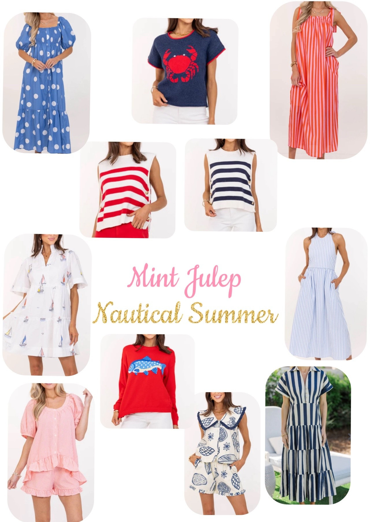 This nautical line from Mint Juelp is 10/10! Get everything to look like a seaside queen this season! I am loving all the stripes this season! Their items fit true to size! 

#LTKSeasonal #LTKootd #LTKdayinmylife