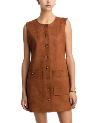 FRENCH CONNECTION Laney Faux Suede Mini Dress  | Bloomingdale's Women Dresses Mini | Bloomingdale's (US)