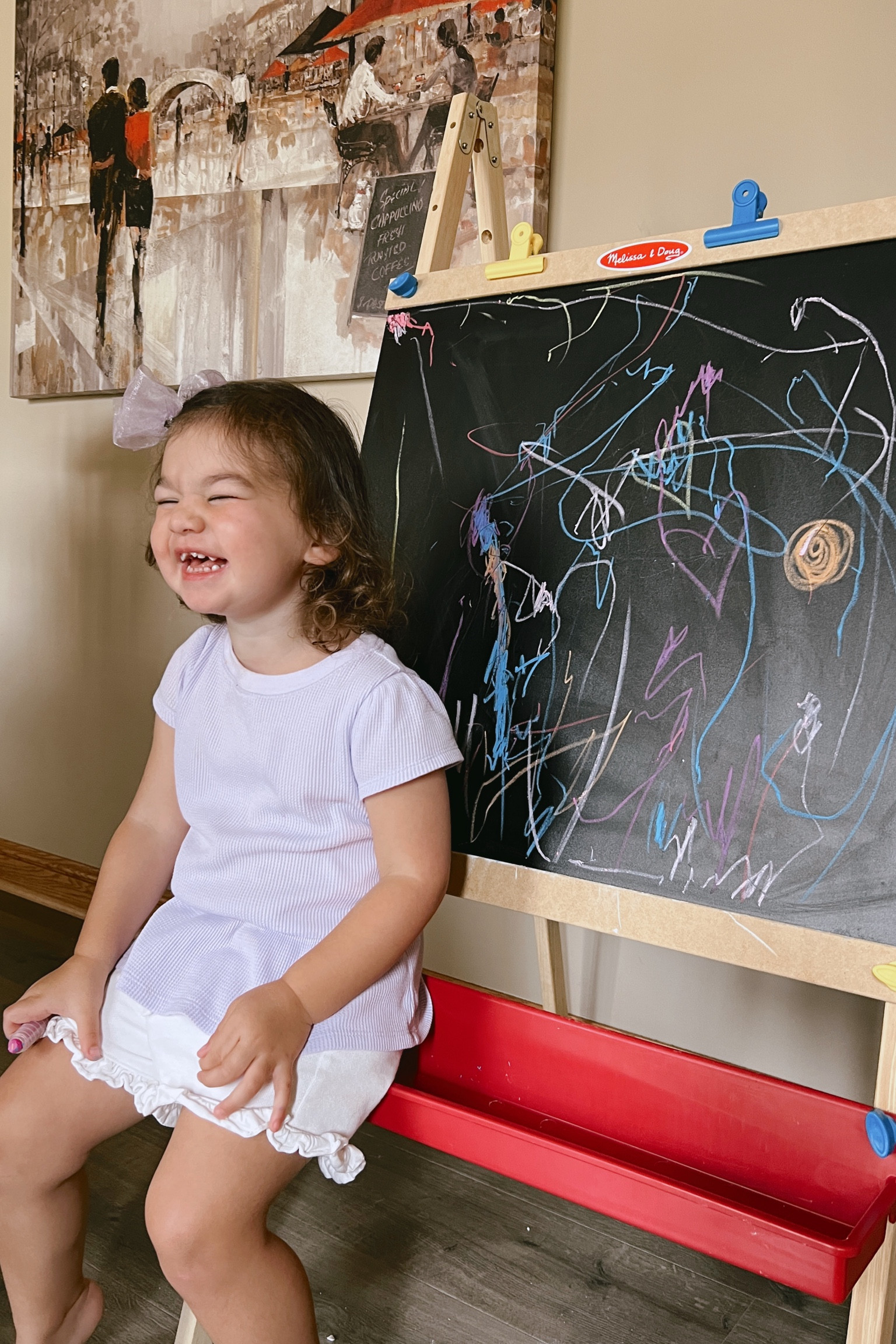 chalk and dry erase easel that you can also hang paper on to draw • loads of entertainment! 

#LTKsalealert #LTKkids