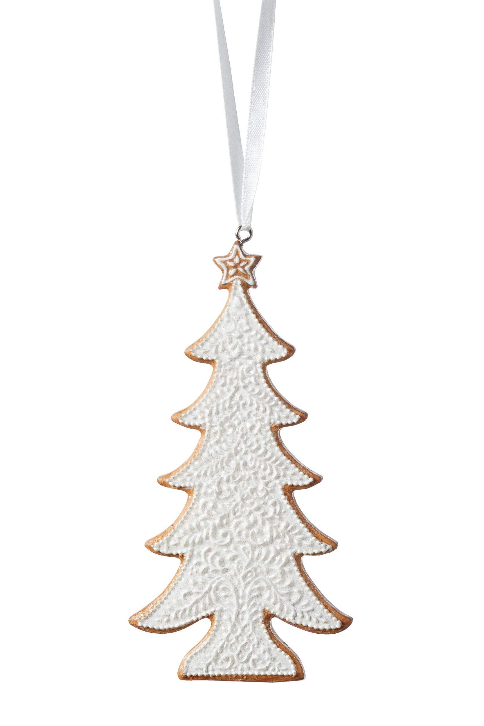 CANVAS White Collection Resin Decoration Gingerbread Tree Christmas Ornament, 4 1/2-in | Canadian Tire