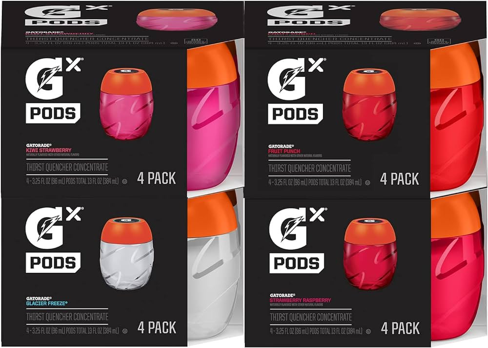 Gatorade Gx Hydration System, Non-Slip Gx Squeeze Bottles & Gx Sports Drink Concentrate Pods | Amazon (US)